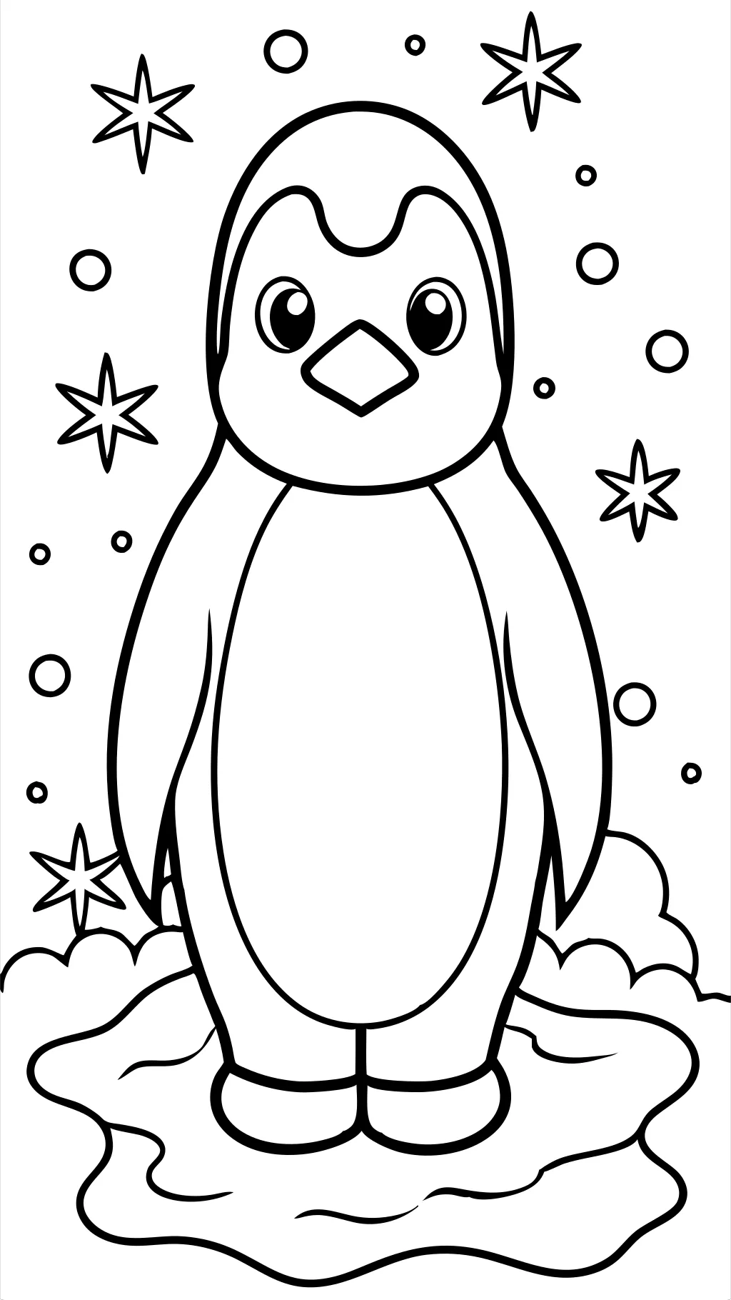 page de couleur Penguin